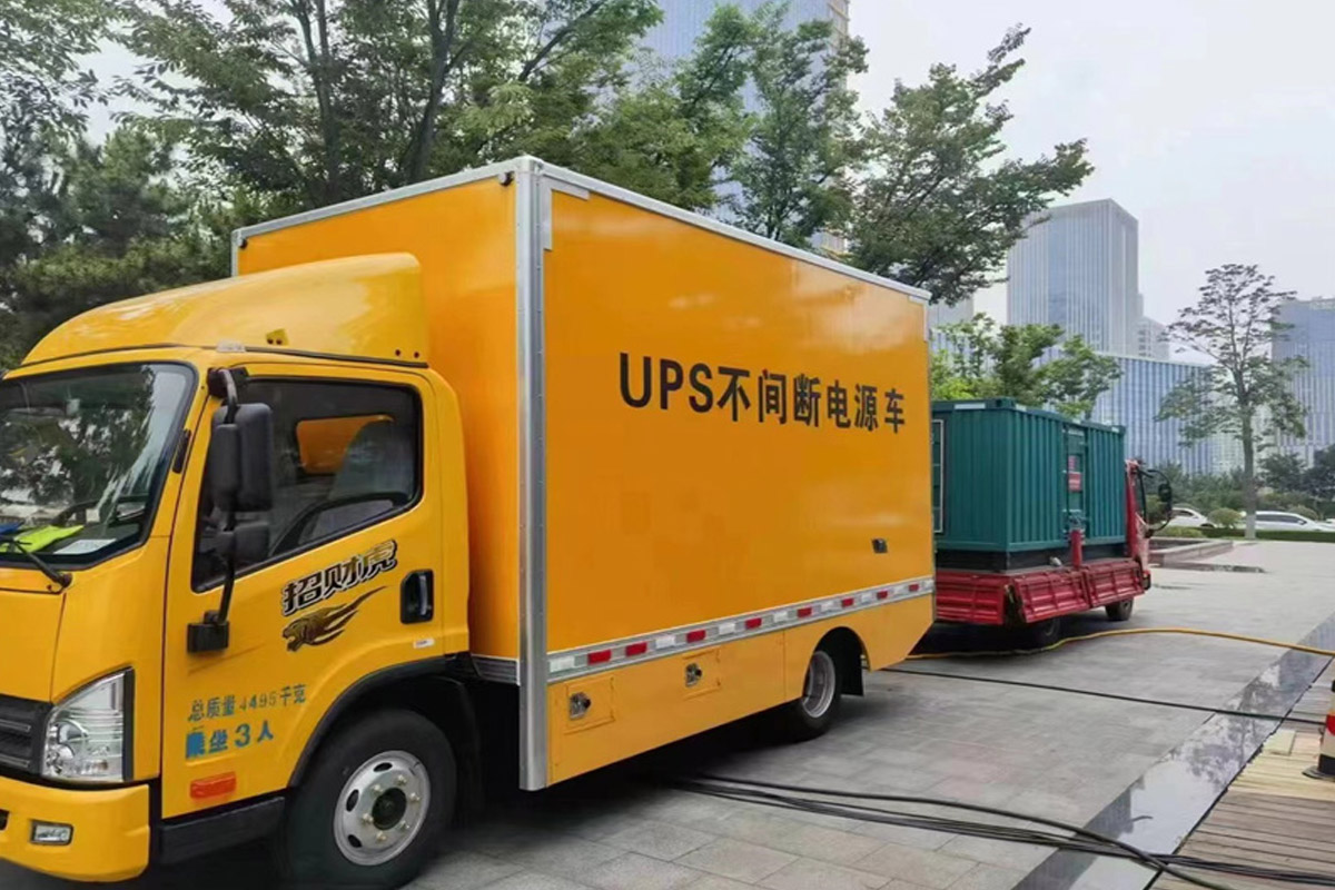 富源发电机租赁施工现场